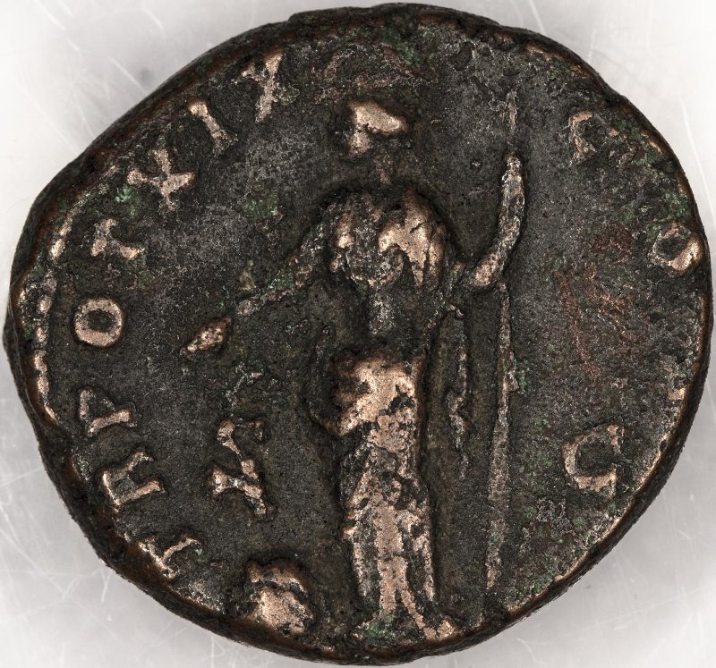 Римская империя · Antoninus Pius · As · I в., реверс, Федеральное государственное бюджетное учреждение культуры "Государственный музей изобразительных искусств имени А.С. Пушкина"
