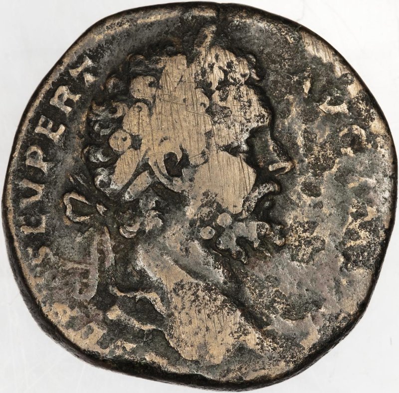 Римская империя · Septimius Severus · Sestertius · I в., аверс, Федеральное государственное бюджетное учреждение культуры "Государственный музей изобразительных искусств имени А.С. Пушкина"