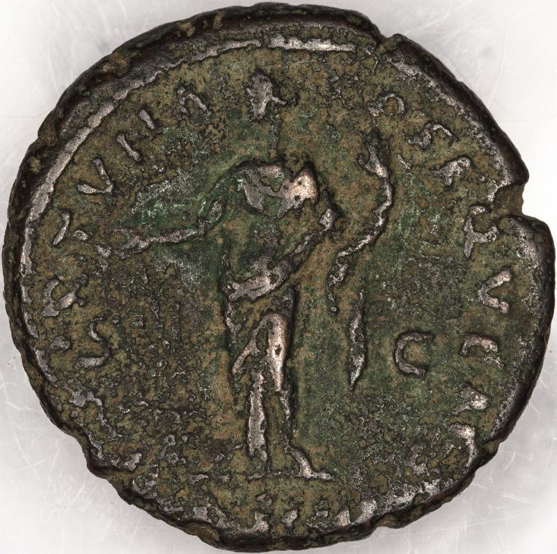 Римская империя · Antoninus Pius · As · I в., реверс, Федеральное государственное бюджетное учреждение культуры "Государственный музей изобразительных искусств имени А.С. Пушкина"