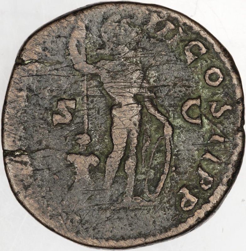 Римская империя · Septimius Severus · Sestertius · I в., реверс, Федеральное государственное бюджетное учреждение культуры "Государственный музей изобразительных искусств имени А.С. Пушкина"