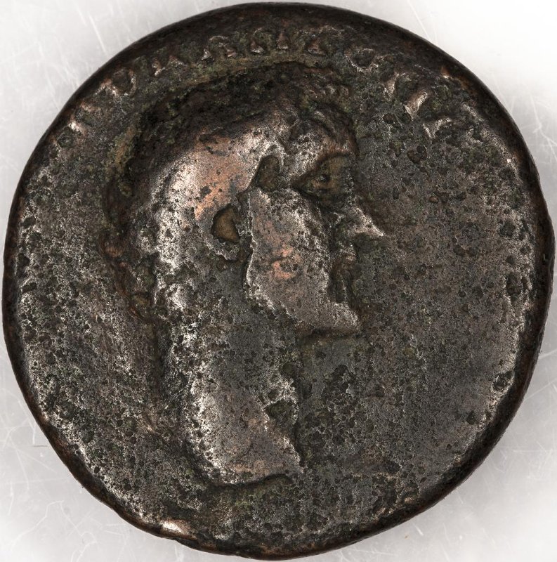 Римская империя · Antoninus Pius · As · I в., аверс, Федеральное государственное бюджетное учреждение культуры "Государственный музей изобразительных искусств имени А.С. Пушкина"