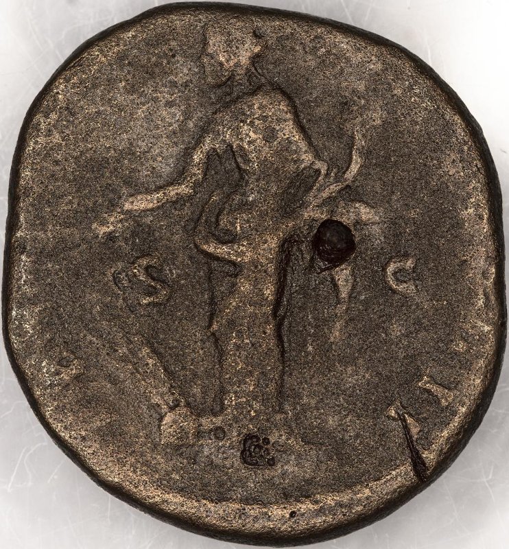 Римская империя · Antoninus Pius · Sestertius · I в., реверс, Федеральное государственное бюджетное учреждение культуры "Государственный музей изобразительных искусств имени А.С. Пушкина"