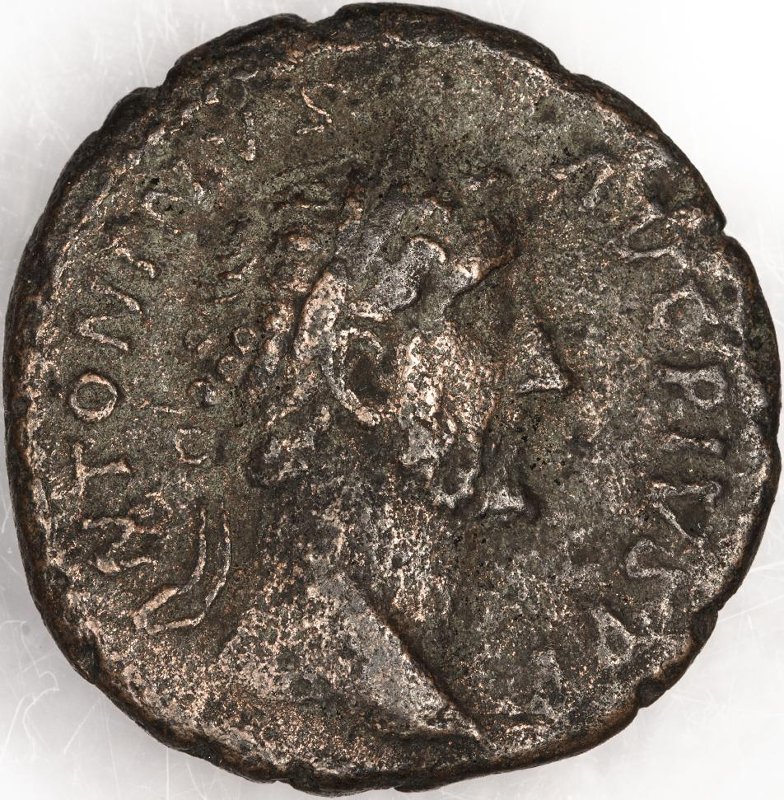 Римская империя · Marcus Aurelius · As · I в., аверс, Федеральное государственное бюджетное учреждение культуры "Государственный музей изобразительных искусств имени А.С. Пушкина"