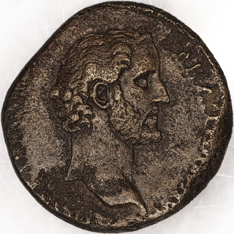 Римская империя · Antoninus Pius · As · I в., аверс, Федеральное государственное бюджетное учреждение культуры "Государственный музей изобразительных искусств имени А.С. Пушкина"