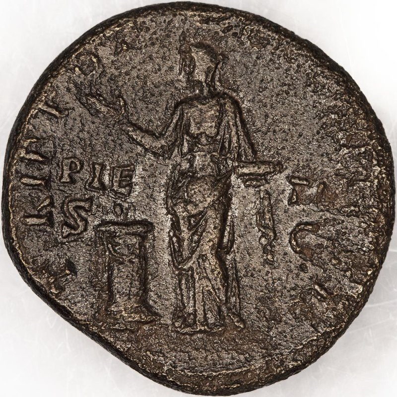 Римская империя · Antoninus Pius · As · I в., реверс, Федеральное государственное бюджетное учреждение культуры "Государственный музей изобразительных искусств имени А.С. Пушкина"