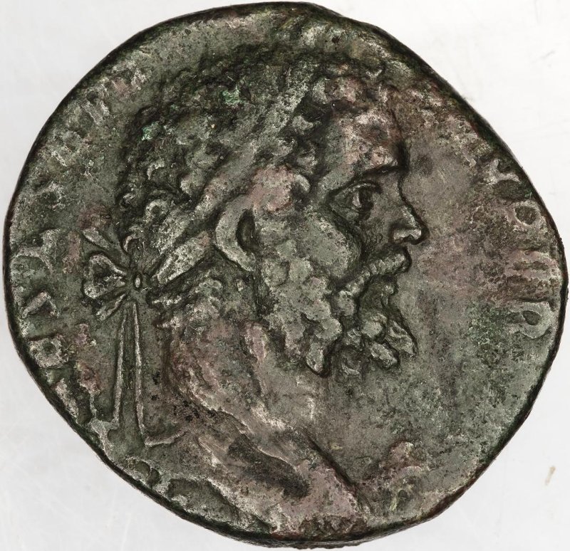 Римская империя · Septimius Severus · Sestertius · I в., аверс, Федеральное государственное бюджетное учреждение культуры "Государственный музей изобразительных искусств имени А.С. Пушкина"