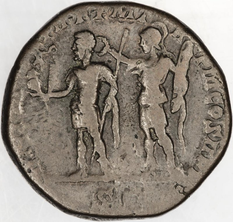 Римская империя · Septimius Severus · Sestertius · I в., реверс, Федеральное государственное бюджетное учреждение культуры "Государственный музей изобразительных искусств имени А.С. Пушкина"