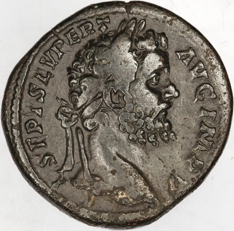 Римская империя · Septimius Severus · Sestertius · I в., аверс, Федеральное государственное бюджетное учреждение культуры "Государственный музей изобразительных искусств имени А.С. Пушкина"