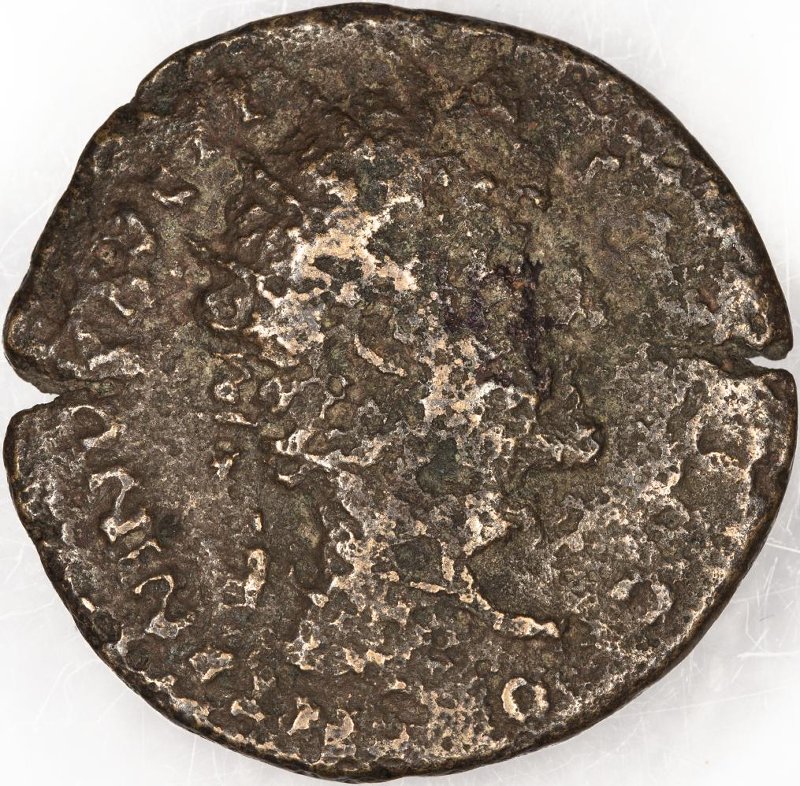 Римская империя · Antoninus Pius · Dupondius · I в., аверс, Федеральное государственное бюджетное учреждение культуры "Государственный музей изобразительных искусств имени А.С. Пушкина"