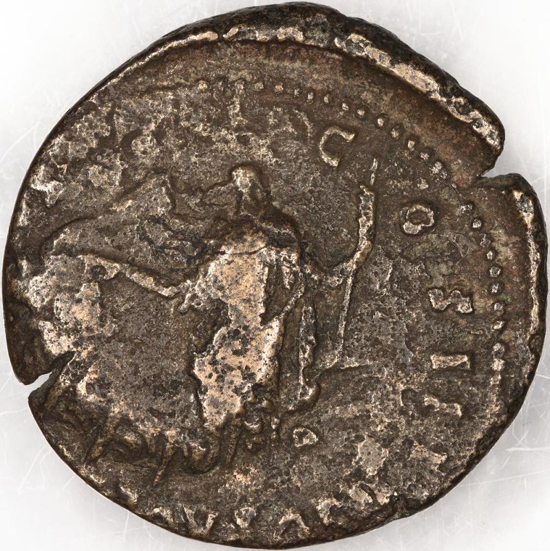 Римская империя · Antoninus Pius · Dupondius · I в., реверс, Федеральное государственное бюджетное учреждение культуры "Государственный музей изобразительных искусств имени А.С. Пушкина"