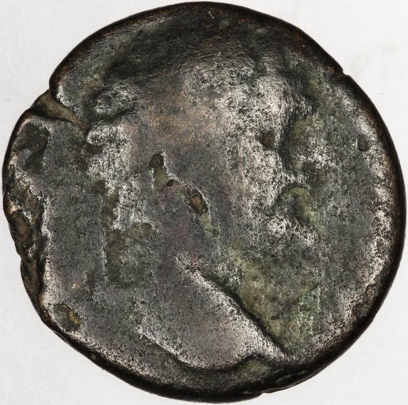 Римская империя · Septimius Severus · As · I в., аверс, Федеральное государственное бюджетное учреждение культуры "Государственный музей изобразительных искусств имени А.С. Пушкина"