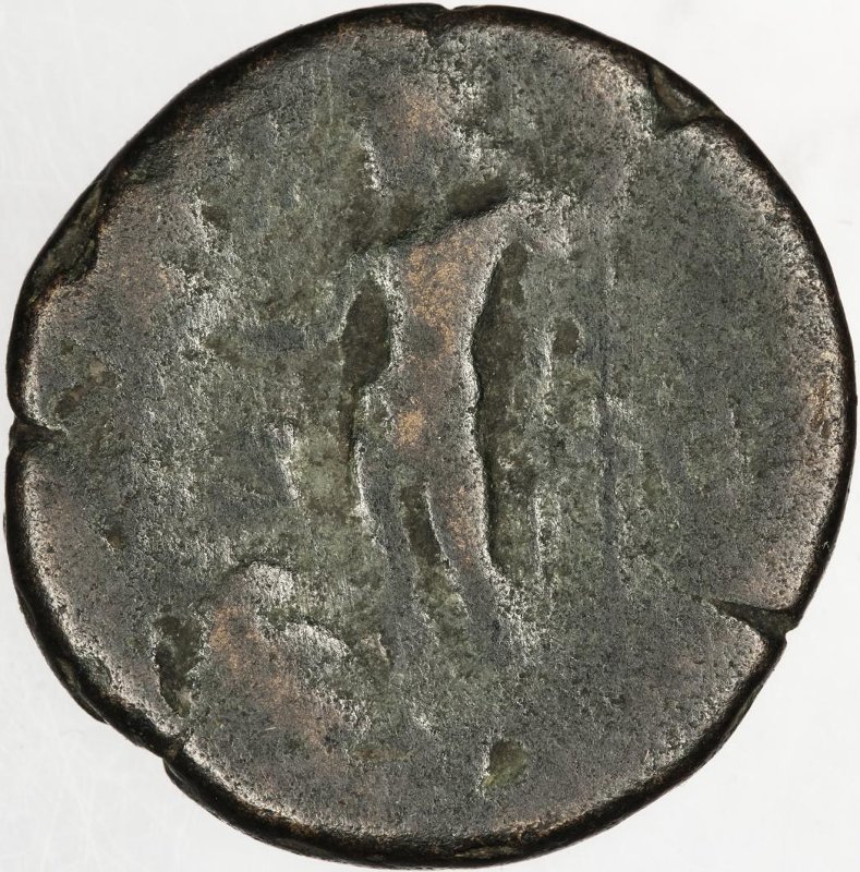 Римская империя · Septimius Severus · As · I в., реверс, Федеральное государственное бюджетное учреждение культуры "Государственный музей изобразительных искусств имени А.С. Пушкина"