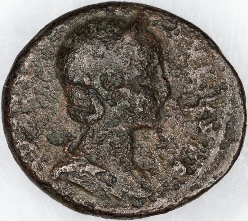 Римская империя · Severus Alexander · As · II в., аверс, Федеральное государственное бюджетное учреждение культуры "Государственный музей изобразительных искусств имени А.С. Пушкина"