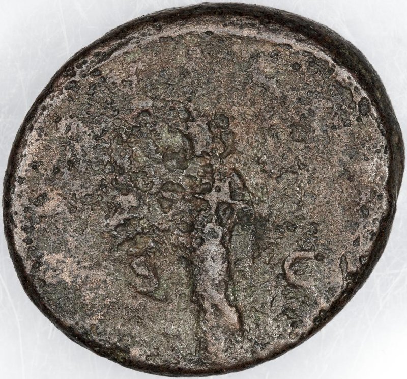 Римская империя · Severus Alexander · As · II в., реверс, Федеральное государственное бюджетное учреждение культуры "Государственный музей изобразительных искусств имени А.С. Пушкина"