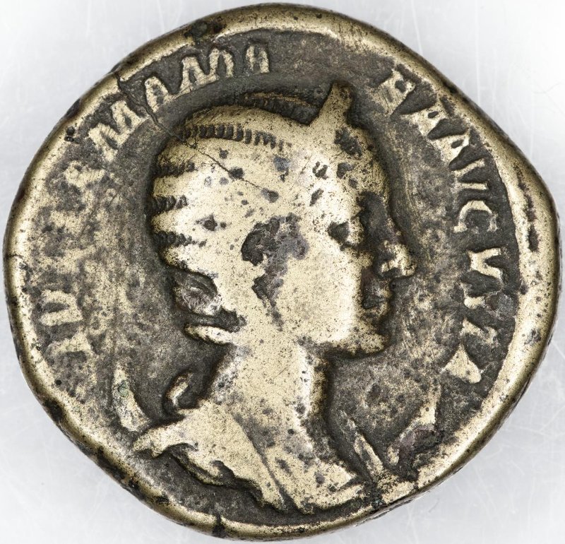 Римская империя · Severus Alexander · Dupondius · II в., аверс, Федеральное государственное бюджетное учреждение культуры "Государственный музей изобразительных искусств имени А.С. Пушкина"