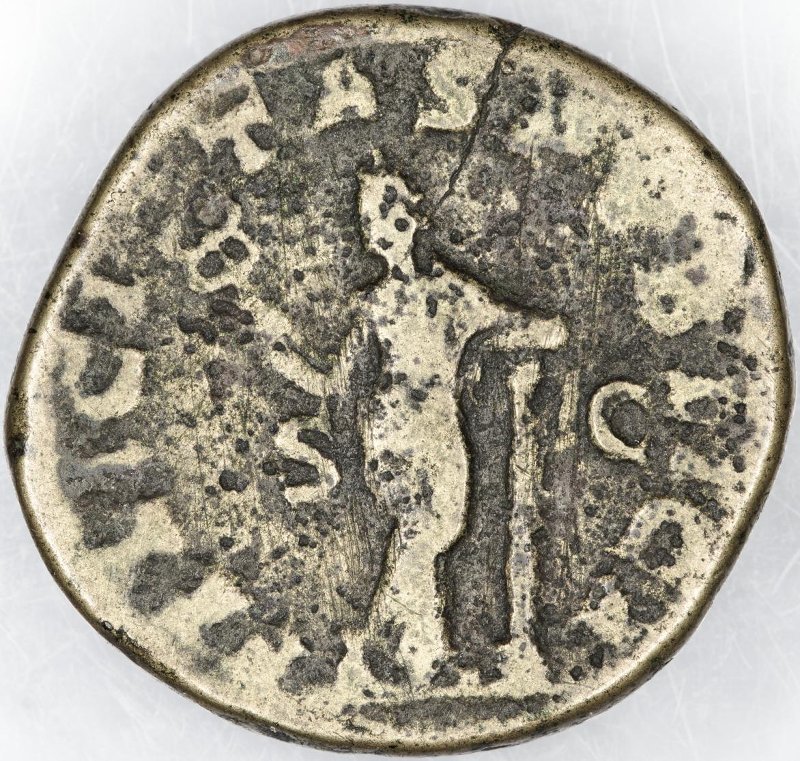 Римская империя · Severus Alexander · Dupondius · II в., реверс, Федеральное государственное бюджетное учреждение культуры "Государственный музей изобразительных искусств имени А.С. Пушкина"