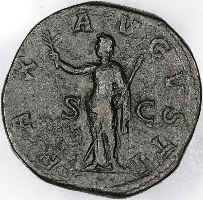 Римская империя · Maximinus Thrax · Sestertius · II в., реверс, Федеральное государственное бюджетное учреждение культуры "Государственный музей изобразительных искусств имени А.С. Пушкина"