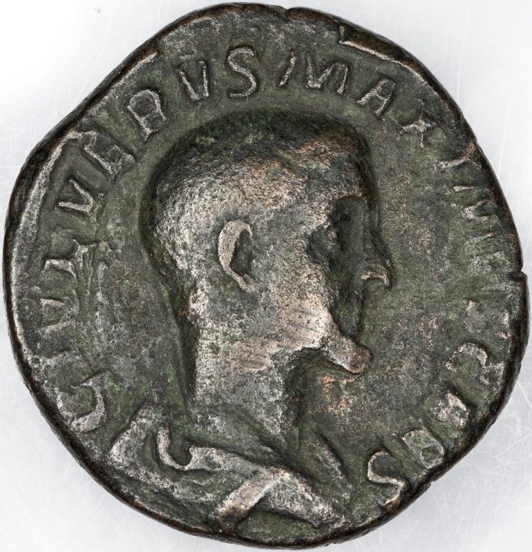 Римская империя · Maximinus Thrax · Sestertius · II в., аверс, Федеральное государственное бюджетное учреждение культуры "Государственный музей изобразительных искусств имени А.С. Пушкина"