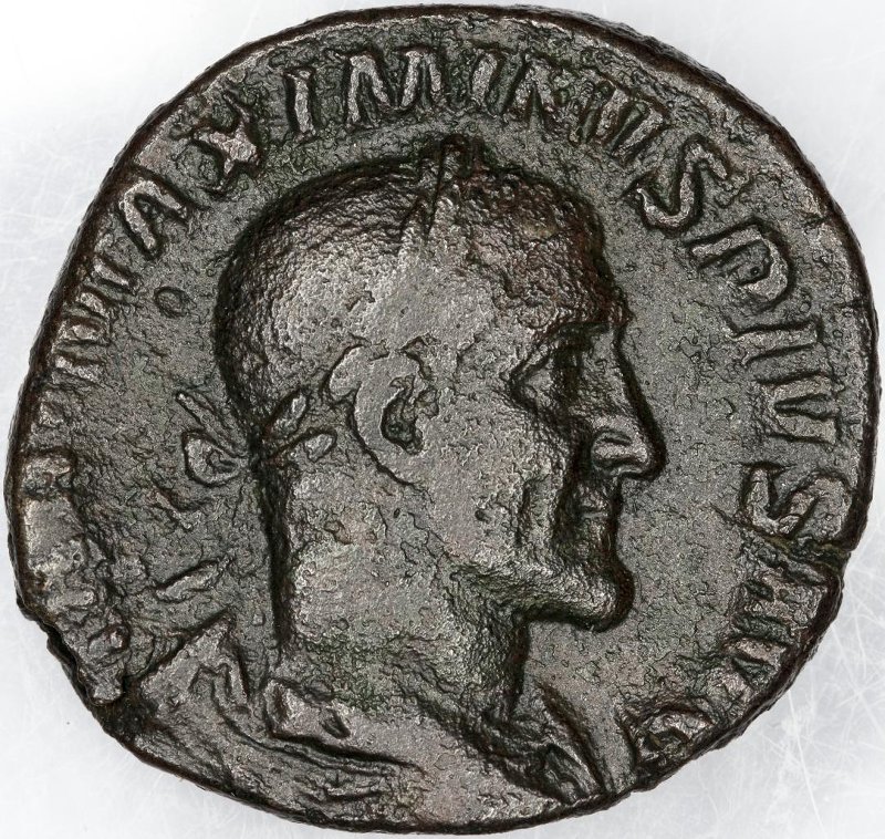 Римская империя · Maximinus Thrax · As · II в., аверс, Федеральное государственное бюджетное учреждение культуры "Государственный музей изобразительных искусств имени А.С. Пушкина"