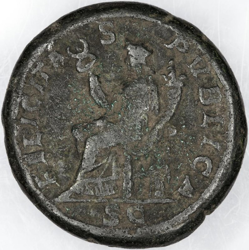Римская империя · Severus Alexander · As · II в., реверс, Федеральное государственное бюджетное учреждение культуры "Государственный музей изобразительных искусств имени А.С. Пушкина"