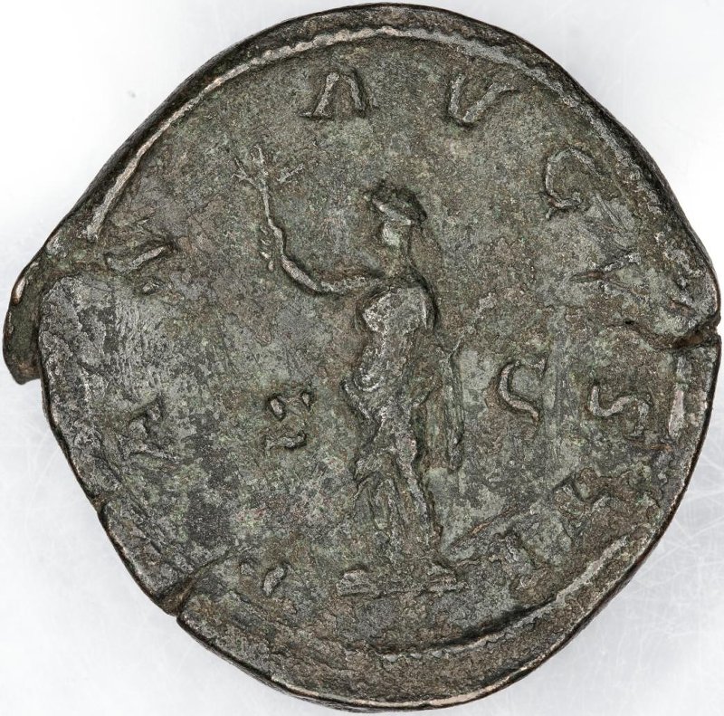 Римская империя · Maximinus Thrax · Sestertius · II в., реверс, Федеральное государственное бюджетное учреждение культуры "Государственный музей изобразительных искусств имени А.С. Пушкина"