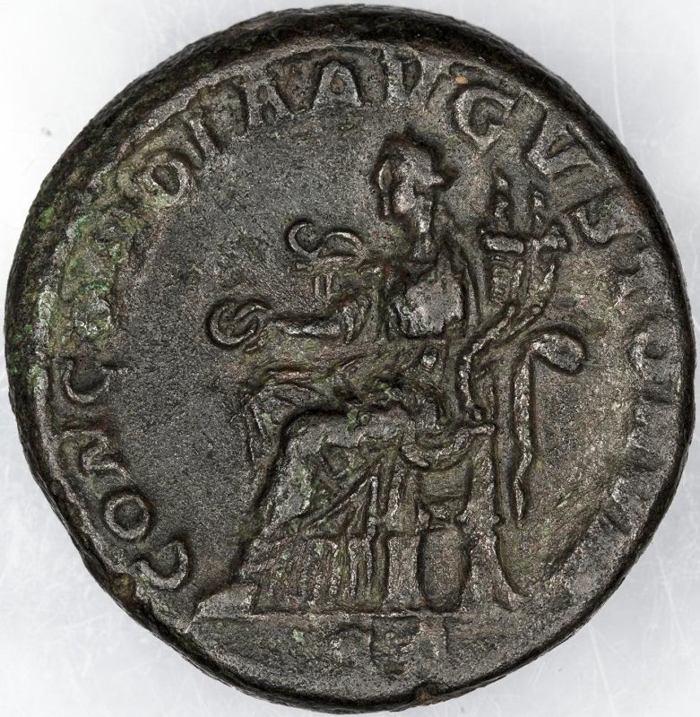 Римская империя · Severus Alexander · As · II в., реверс, Федеральное государственное бюджетное учреждение культуры "Государственный музей изобразительных искусств имени А.С. Пушкина"