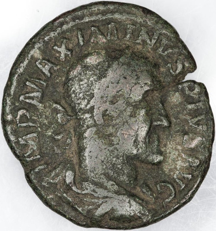 Римская империя · Maximinus Thrax · Sestertius · II в., аверс, Федеральное государственное бюджетное учреждение культуры "Государственный музей изобразительных искусств имени А.С. Пушкина"