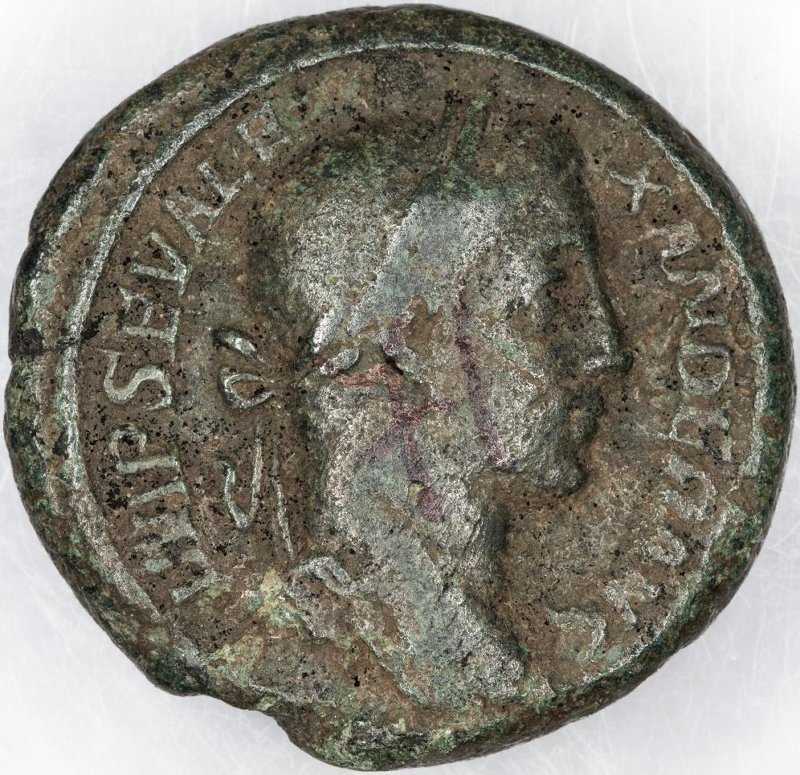 Римская империя · Severus Alexander · As · II в., аверс, Федеральное государственное бюджетное учреждение культуры "Государственный музей изобразительных искусств имени А.С. Пушкина"