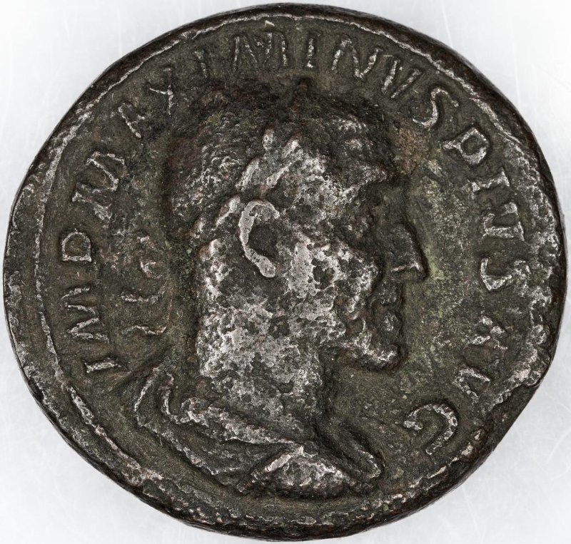 Римская империя · Maximinus Thrax · As · II в., аверс, Федеральное государственное бюджетное учреждение культуры "Государственный музей изобразительных искусств имени А.С. Пушкина"