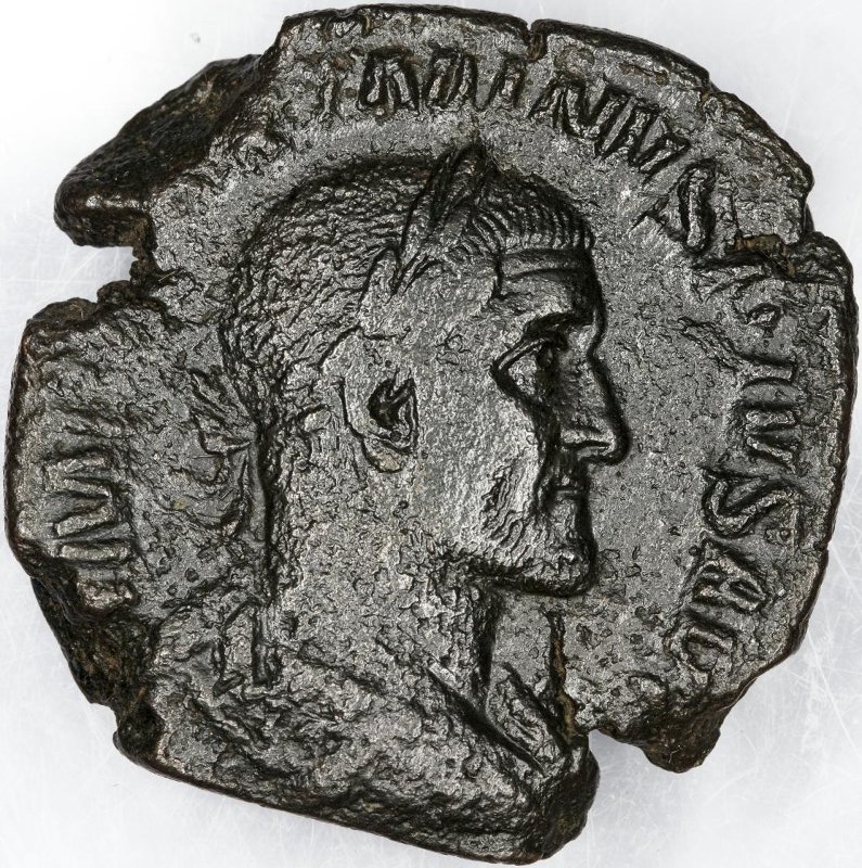 Римская империя · Maximinus Thrax · Sestertius · II в., аверс, Федеральное государственное бюджетное учреждение культуры "Государственный музей изобразительных искусств имени А.С. Пушкина"