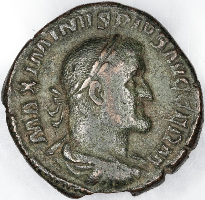 Римская империя · Maximinus Thrax · Sestertius · II в., аверс, Федеральное государственное бюджетное учреждение культуры "Государственный музей изобразительных искусств имени А.С. Пушкина"