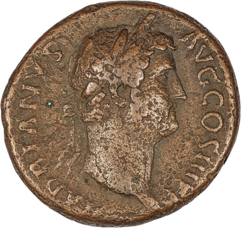 Римская империя · Hadrian · As · I в., аверс, Федеральное государственное бюджетное учреждение культуры "Государственный музей изобразительных искусств имени А.С. Пушкина"