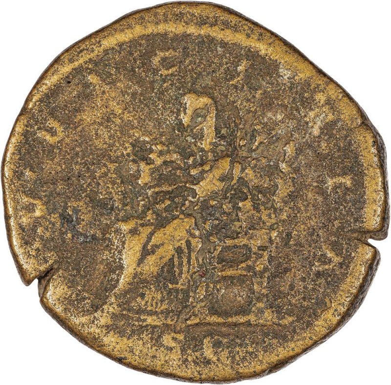 Римская империя · Elagabalus · Sestertius · II в., реверс, Федеральное государственное бюджетное учреждение культуры "Государственный музей изобразительных искусств имени А.С. Пушкина"
