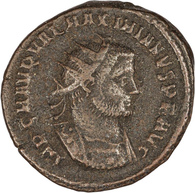 Римская империя · Maximian · Antoninianus · II в., аверс, Федеральное государственное бюджетное учреждение культуры "Государственный музей изобразительных искусств имени А.С. Пушкина"