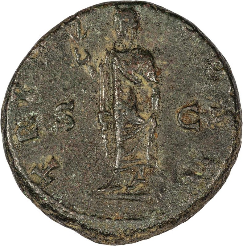Римская империя · Hadrian · As · I в., реверс, Федеральное государственное бюджетное учреждение культуры "Государственный музей изобразительных искусств имени А.С. Пушкина"