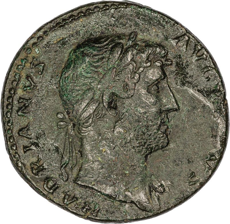 RIC II Hadrian 636c, аверс, Федеральное государственное бюджетное учреждение культуры "Государственный музей изобразительных искусств имени А.С. Пушкина"