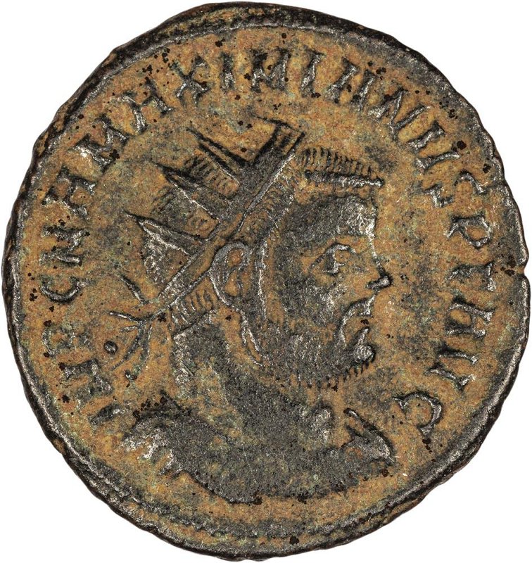 Римская империя · Maximian · II в., аверс, Федеральное государственное бюджетное учреждение культуры "Государственный музей изобразительных искусств имени А.С. Пушкина"