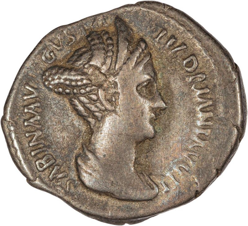 Римская империя · Hadrian · Denarius · I в., аверс, Федеральное государственное бюджетное учреждение культуры "Государственный музей изобразительных искусств имени А.С. Пушкина"