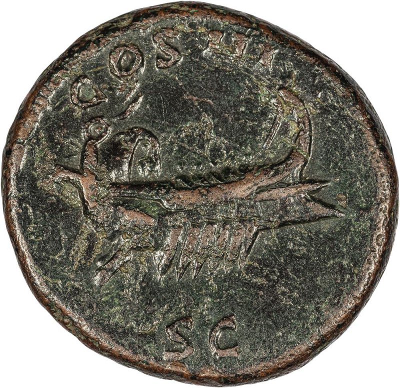 Римская империя · Hadrian · As · I в., реверс, Федеральное государственное бюджетное учреждение культуры "Государственный музей изобразительных искусств имени А.С. Пушкина"