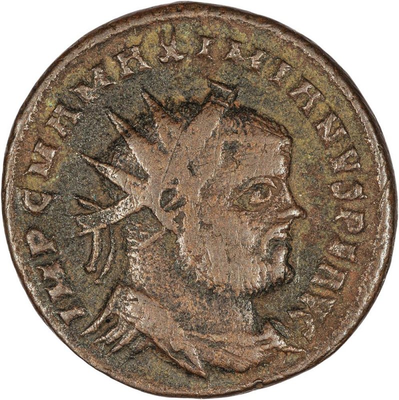 Римская империя · Maximian · II в., аверс, Федеральное государственное бюджетное учреждение культуры "Государственный музей изобразительных искусств имени А.С. Пушкина"