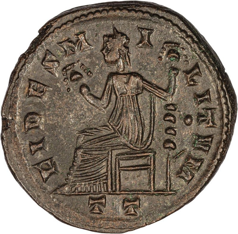 Римская империя · Maximian · Follis · III в., реверс, Федеральное государственное бюджетное учреждение культуры "Государственный музей изобразительных искусств имени А.С. Пушкина"