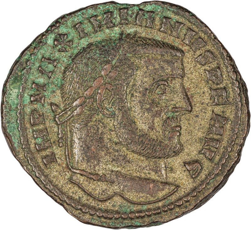 Римская империя · Maximian · Follis · III в., аверс, Федеральное государственное бюджетное учреждение культуры "Государственный музей изобразительных искусств имени А.С. Пушкина"