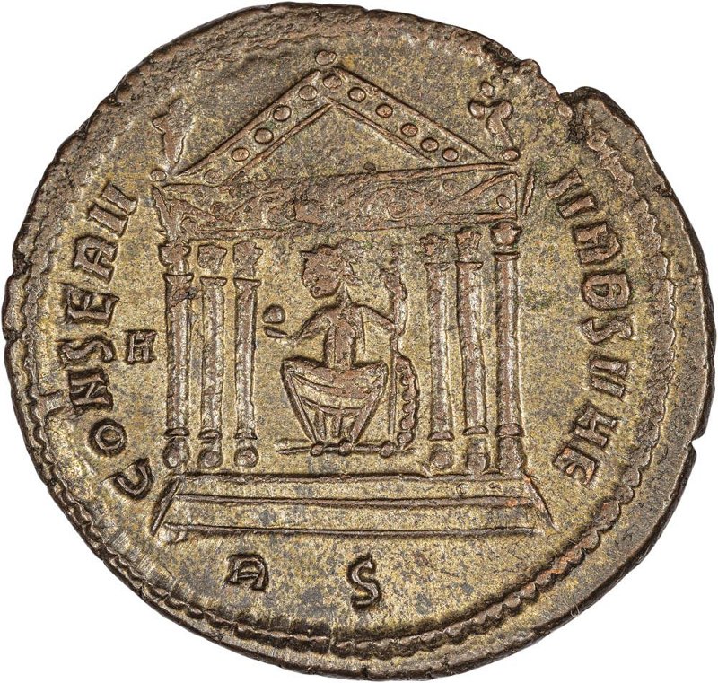 Римская империя · Maximian · Follis · II в., реверс, Федеральное государственное бюджетное учреждение культуры "Государственный музей изобразительных искусств имени А.С. Пушкина"