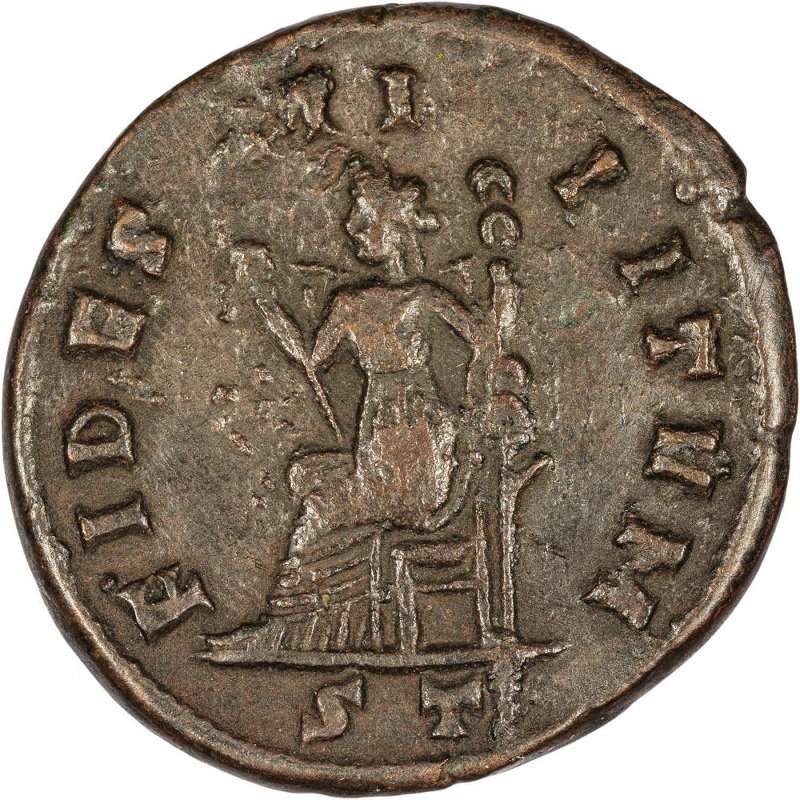 Римская империя · Maximian · Follis · II в., реверс, Федеральное государственное бюджетное учреждение культуры "Государственный музей изобразительных искусств имени А.С. Пушкина"
