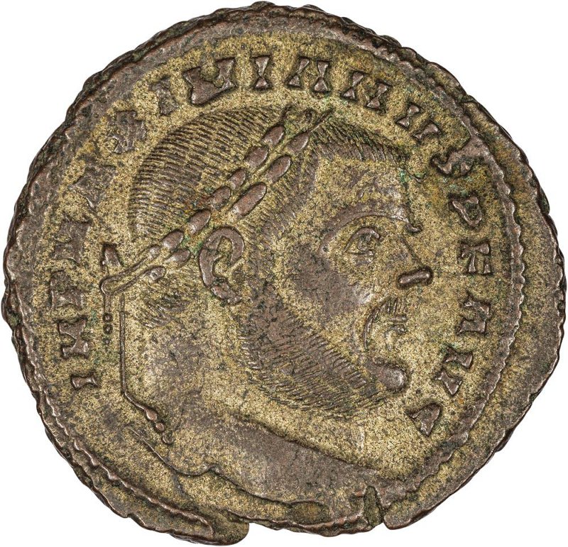 Римская империя · Maximian · Follis · II в., аверс, Федеральное государственное бюджетное учреждение культуры "Государственный музей изобразительных искусств имени А.С. Пушкина"