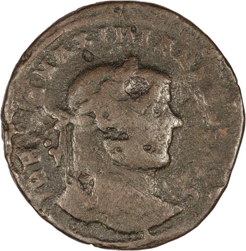 Римская империя · Maximian · Follis · III в., аверс, Федеральное государственное бюджетное учреждение культуры "Государственный музей изобразительных искусств имени А.С. Пушкина"