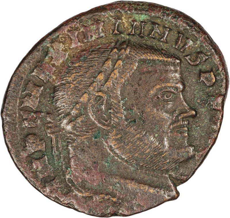 Римская империя · Maximian · Follis · II в., аверс, Федеральное государственное бюджетное учреждение культуры "Государственный музей изобразительных искусств имени А.С. Пушкина"