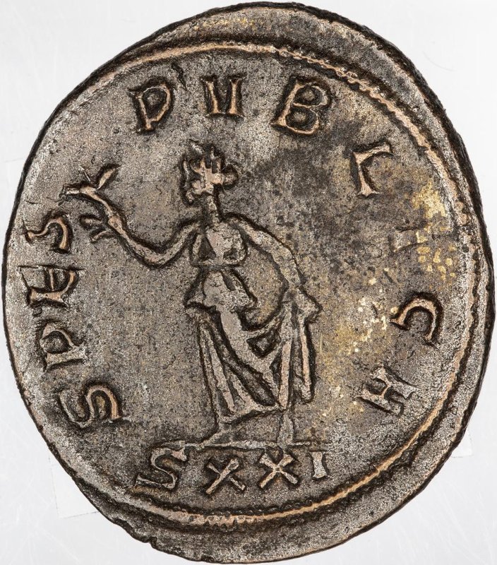 Римская империя · Carus · Antoninianus · II в., реверс, Федеральное государственное бюджетное учреждение культуры "Государственный музей изобразительных искусств имени А.С. Пушкина"