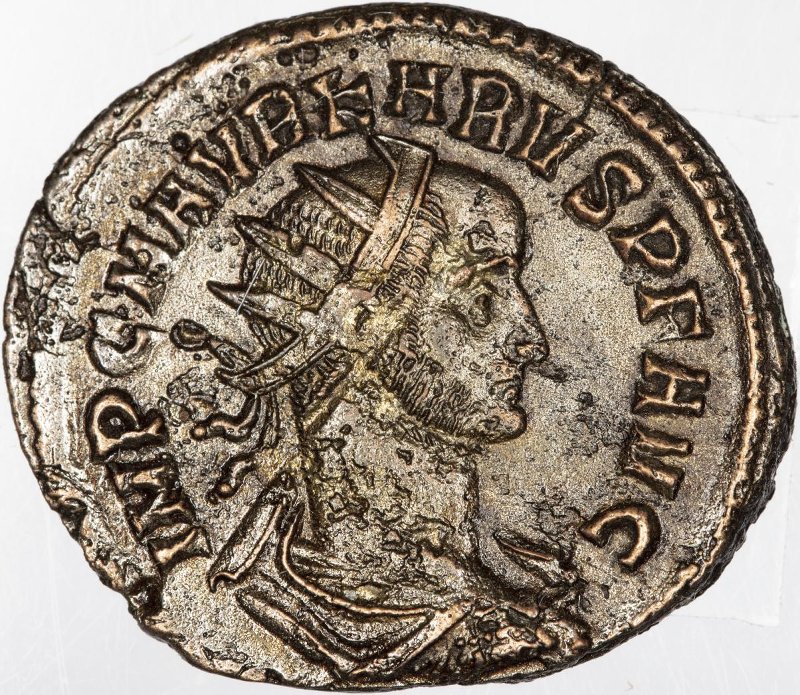 Римская империя · Carus · Antoninianus · II в., аверс, Федеральное государственное бюджетное учреждение культуры "Государственный музей изобразительных искусств имени А.С. Пушкина"
