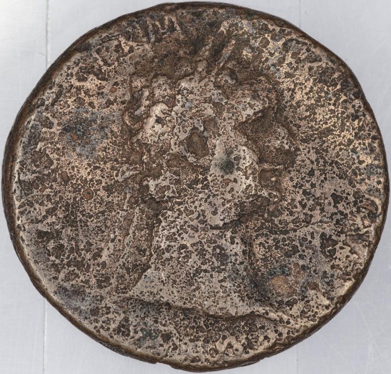 Римская империя · Domitian · As · I в., аверс, Федеральное государственное бюджетное учреждение культуры "Государственный музей изобразительных искусств имени А.С. Пушкина"